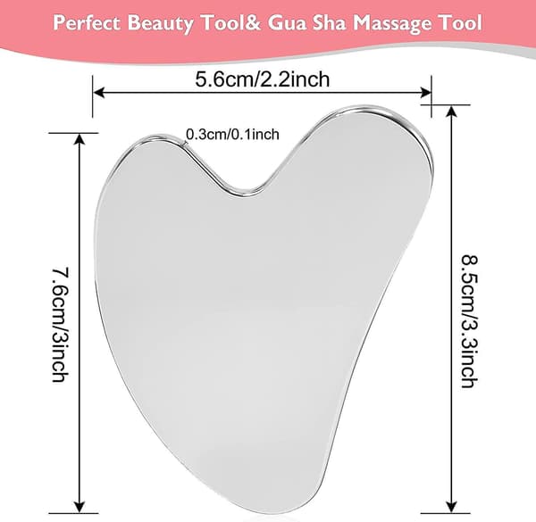 Facial Gua Sha Scraping Massage Tool Stainless Steel Facial Scraper