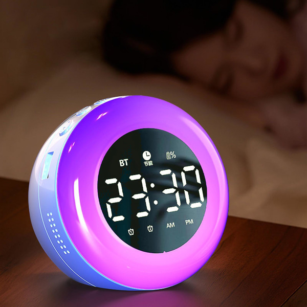 Kids Alarm Clock, Dual Alarm Clock With Touch Night Light Dimmable, Ok To Wake Clock For Kids, Wake Up Light With Sleep Trainer, Diy Alarm Clock Ringt