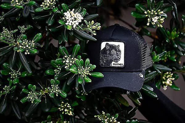 Animal Black Panther Mesh Cotton Baseball Cap Trucker Cap Panther Black
