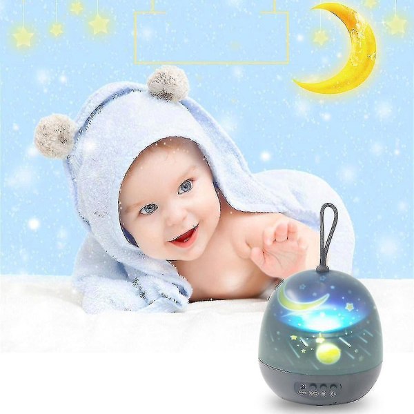 Starlight Usb Night Light Led Unicorn Atmosphere Rotating Can Change Four Models Black