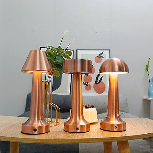 Adjustable Color Changing Led Night Light Creative Gift Bar Table Ambience Light Retro Personality Matte -Bronze