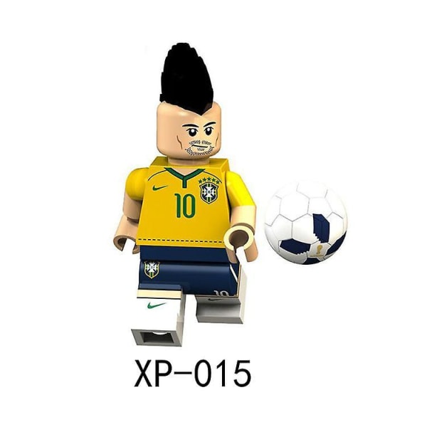 8 stk. VM Fodbold Byggeklodser Portugal Messine Marl Samlet Byggeklods Minifigur Legetøj