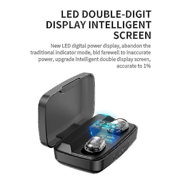 M13c Langattomat Bluetooth-yhteensopivat 5.0 6d Stereo Handsfree In-ear -kuulokkeet Urheilunapit