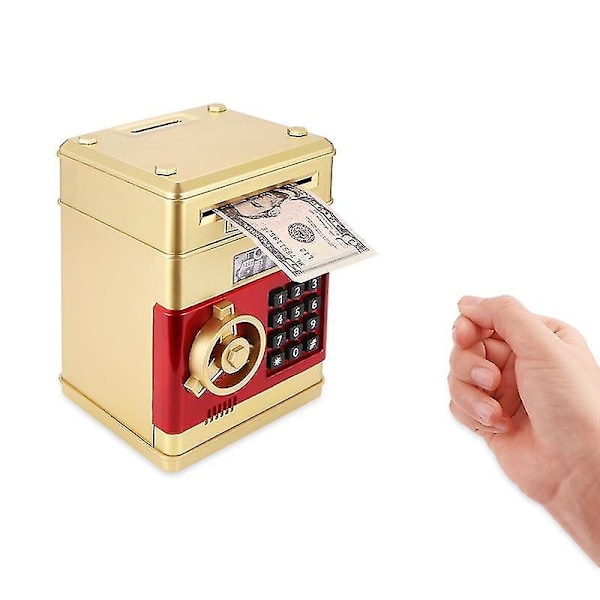 Electronic Piggy Bank Safe Box Money Boxes For Children Digital Coins Cash Saving Safe Gold