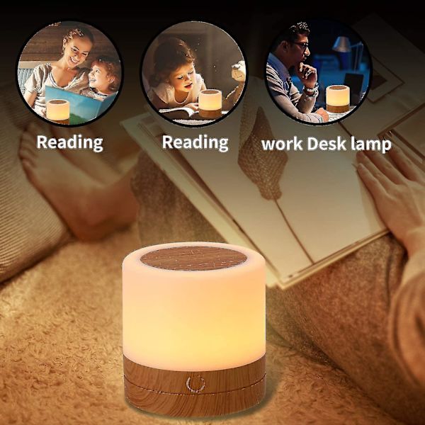 Mini Led Night Light, Colorful Bedside Lamp, Touch Night Light, Rechargeable Table Lamp With Light
