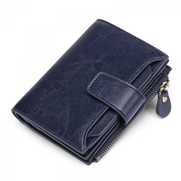 Smart Anti-theft Gps Vertical Men's Women's Wallet Slim Tri-fold Cowhide Leather Men's Uk Multi Card Sleeve And Card Holder, Wallet With Rfid Blocking
