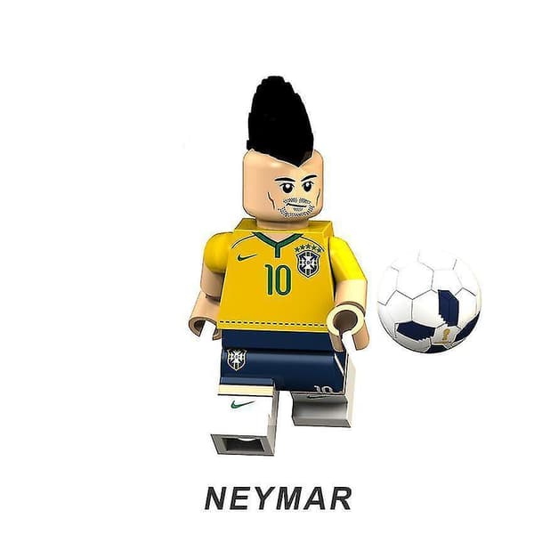 8 stk. Byggeklodser Minifigurer VM Fodboldhold Messi Cavani C Ronaldo Samlede Legetøj