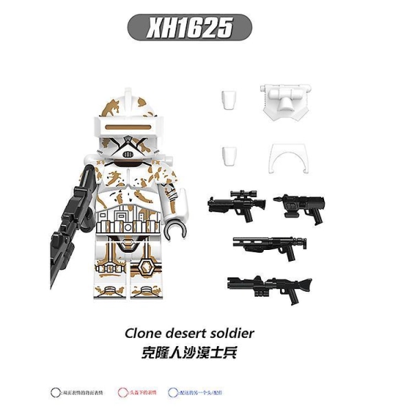 8cps Star Wars Minifigure Clone Assembled Building Block Toy Gift Birthday Gift