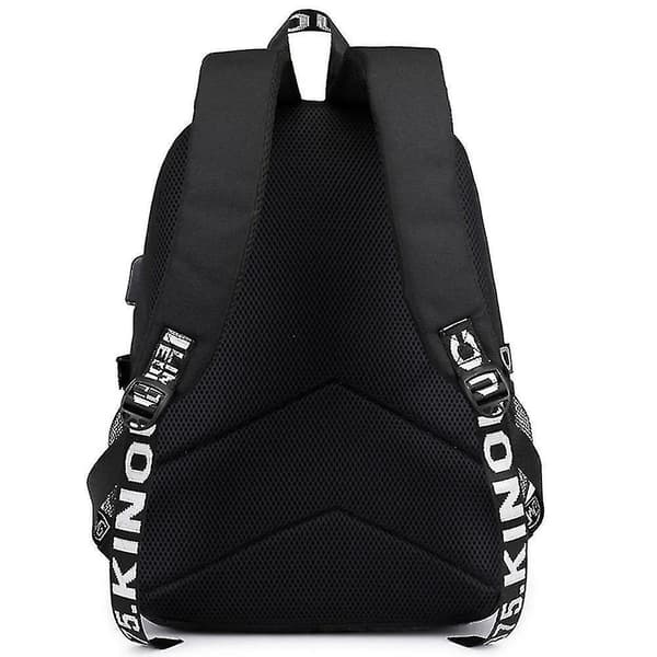 Marshmello Backpack Usb Rechargeable Backpack Large Capacity Student School Bag Color-5