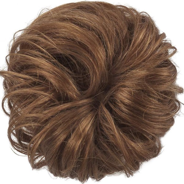 Scrunchie Hair Bun Updo Hairpiece Hair Ribbon Ponytail Extensions Hair Chestnut Brown