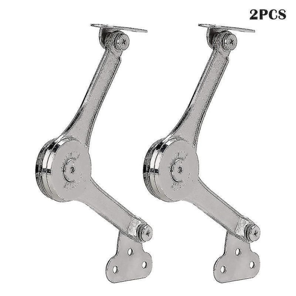 2pcs Heavy Duty Lid Support Hinges Soft Close Folding Lid Stay Hinge Keep Lid Hinge Open For Cabinet