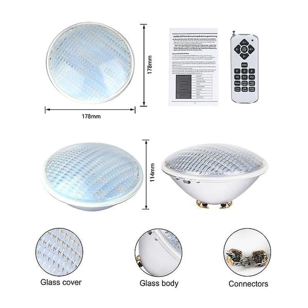 Waterproof 36 W Rgb Spotlight Light High Power Pool Light