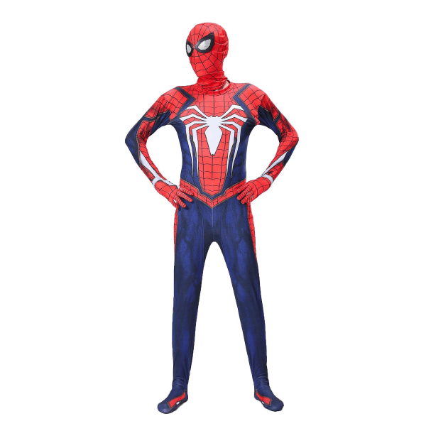 Spiderman Kostume Cosplay Dragter Til Voksne Børn Dreng Spider-man Zentai Bodysuit Superhelte Jumpsuit Kids-S-110cm