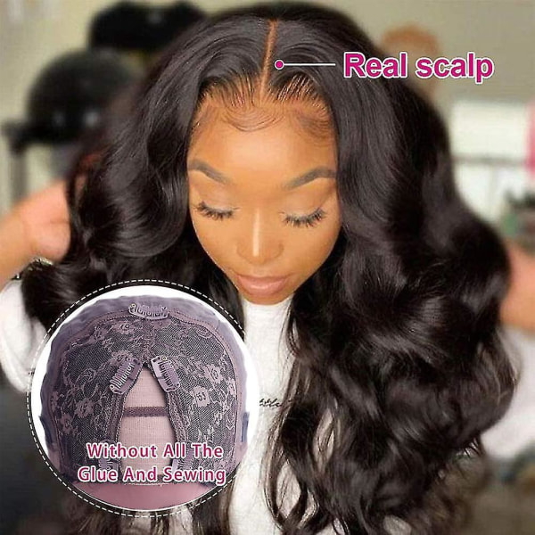 Body Wave V Part Wigs Human Hair No Leave Out Lace Front Wigs Brazilian Virgin Human Hair Wigs For Black Women Upgrade U Part Wigs Glueless Full Head