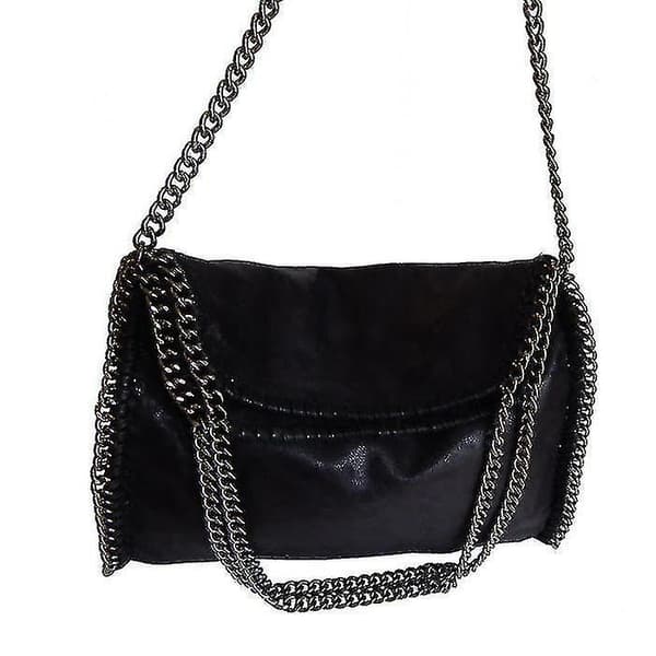 Handbag Supported Shoulder And Hand With Stella Mccartney Style Chain (black) ...