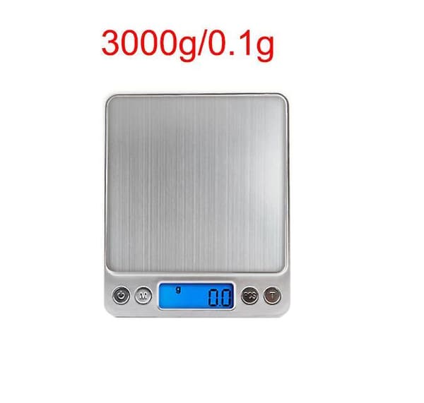 LCD Digital Vekt 3000g Mini Elektronisk Gram Vektbalanse