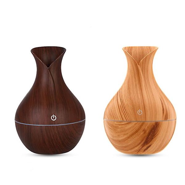 Ultralyd Luftfukter Eterisk Olje Diffuser Aroma Diffuser 130 ml Dark Wood color