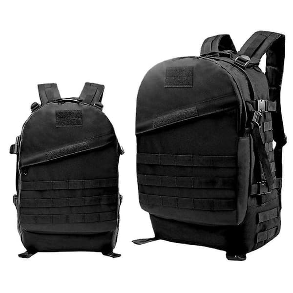 Backpack army fan mountaineering hiking bag shoulder length 3d attack   tactics Black