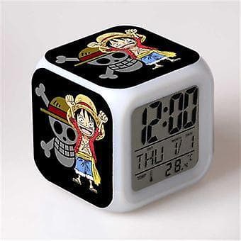 Herätyskello lapsille | Led | Monivärinen monitoimikello | One Piece 38