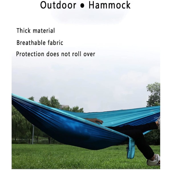 Multifunctional Lightweight Camping Hammock Double & Single With 2 X Hanging Straps For Outdoor, Hiking