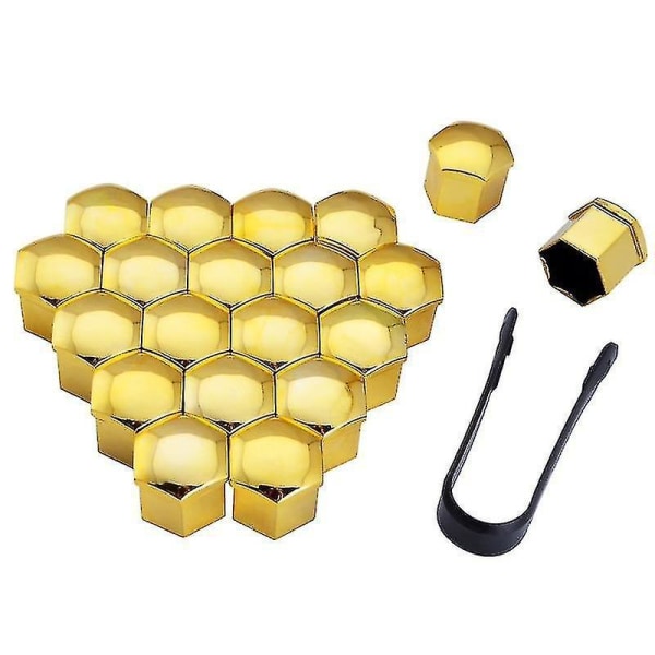 Hjulmutterbolt, Hodebeskyttelse/hette silvery 19mm