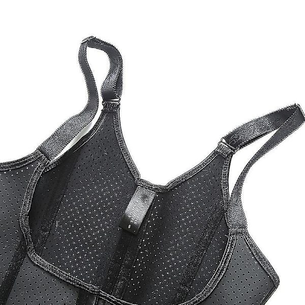 Ladies Punching Shapewear Latex Support Chest And Abdomen Belt Black L