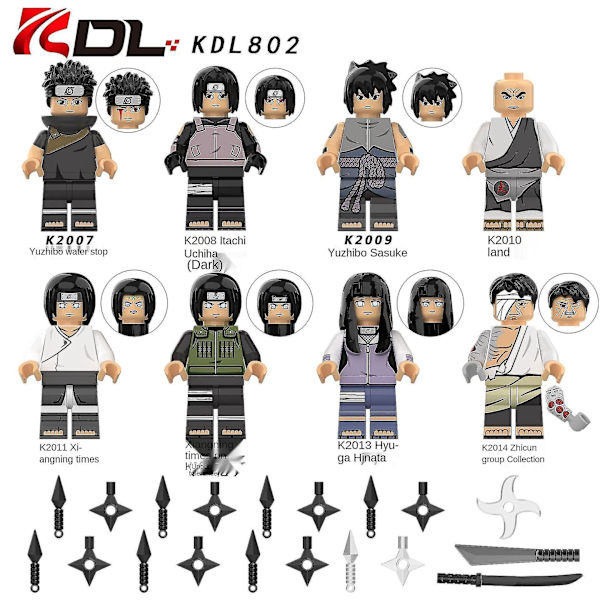Naruto Koottava Rakennuspalikka Minifiguuri Lelu