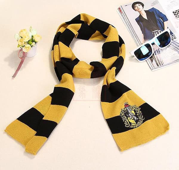 Harry Potter 6-delt Sett Magisk Trollmann Cosplay Kostyme Kappe Kappe Yellow 155CM