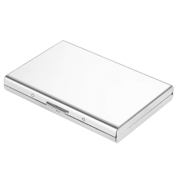 Credit Card Holder Stainless Steel Card Holder, Bank Credit Card Box Silver