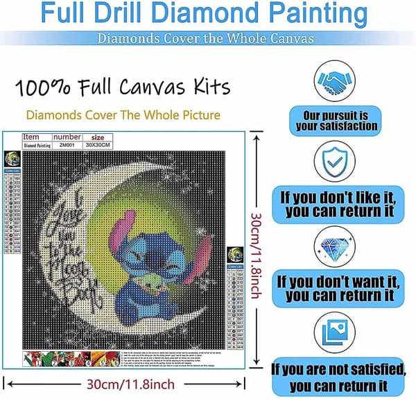 5D Diamantmaling, DIY Diamantmaling, Rhinestone Diamantmaling, Full Drill Broderi