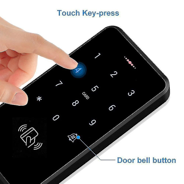 Ip68 Rfid Card Door Access Controller With Wiegand Backlight Keypad