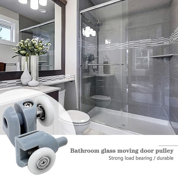 23mm 8 Pcs Roller Roller Caster Wheel For Shower Door, Bathroom Sliding Door Rollers