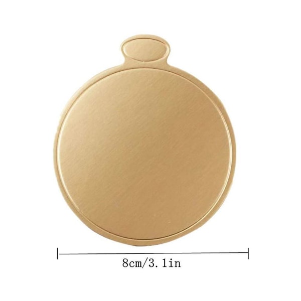 Mini pahviset kakkupohjat 100 kpl kultaiset mousse-kakkualustat kakkupaperilautaset jälkiruokalauta Round