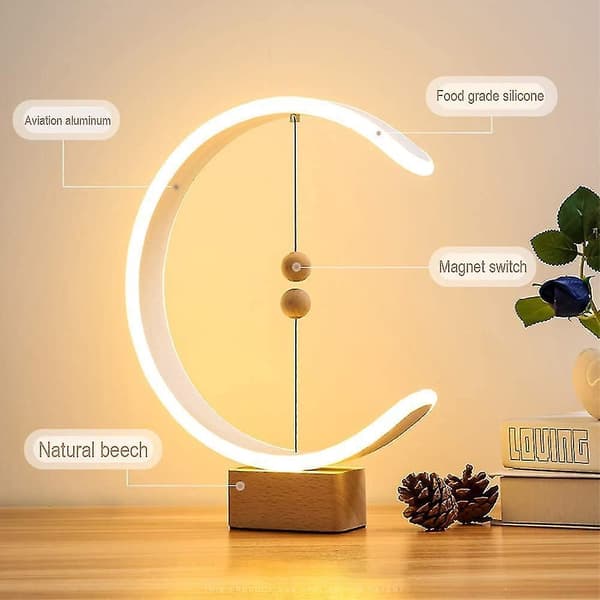LED Bordlampe Nat Med Kugler Flydende Magnetisk S