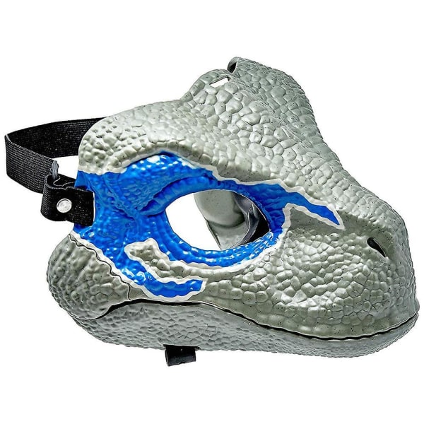 Blue Dinosaur Mask Jurassic World Raptor Dinosaur Accessories Dino Cosplay Props Festival Carnival Gifts