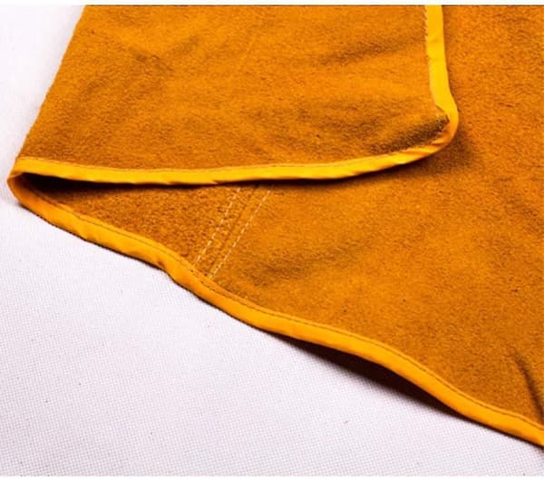 Cowhide Sweat Thermal Protection Protective Apron (yellow Full Leather And Lining 60*90 Style)