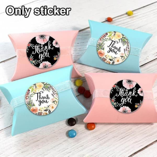 Floral Label Stickers For Birthday Gift Packaging Envelope Label 500pcs/roll
