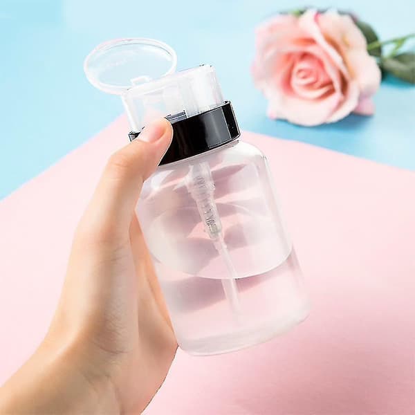 Empty Plastic Alcohol Liquid Nail Polish Remover Containers - Press Pumping 150ml-200006153