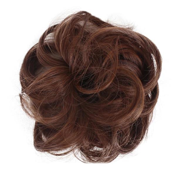 Easy To Wear Stylish Hair Scrunchies Naturally Messy Curly Bun Hair Extension 29