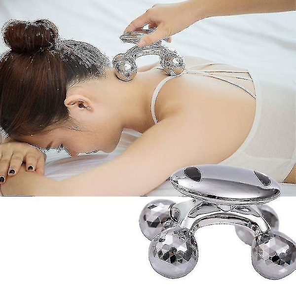 4d Roller Massager Solar Micro Shaping Anti Cellulite Roller Beauty Care|massage Roller(silver)