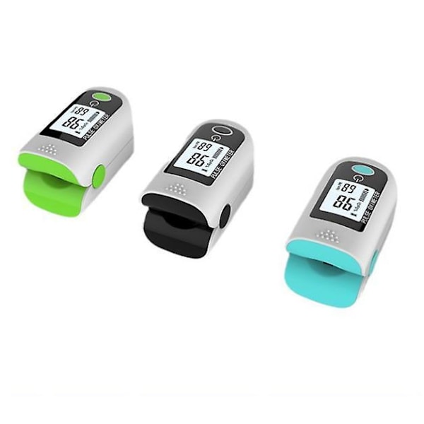 Oksymetri Fingertupp Pulsoksymeter Monitor Blodets Oksygenmetning blue