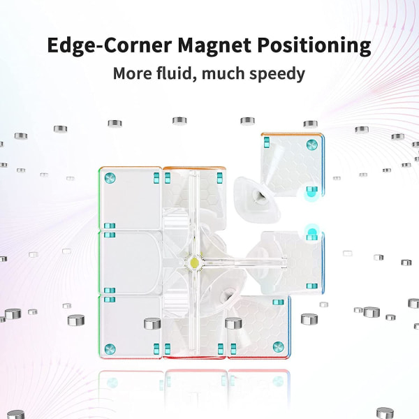 Gan11 M, 3x3 Magnetisk Speed Cube Stickerless Gans Magic Cube Stickerless Cube Frostet Overflate (primær Intern)
