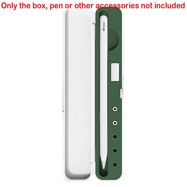 For Stylus Pen Apple Pencil Case White-Green