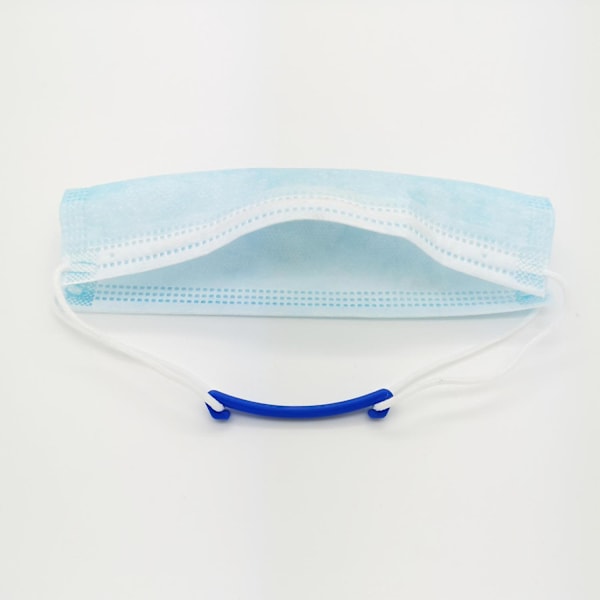 10x Ear saver back head small clip for mask Blue