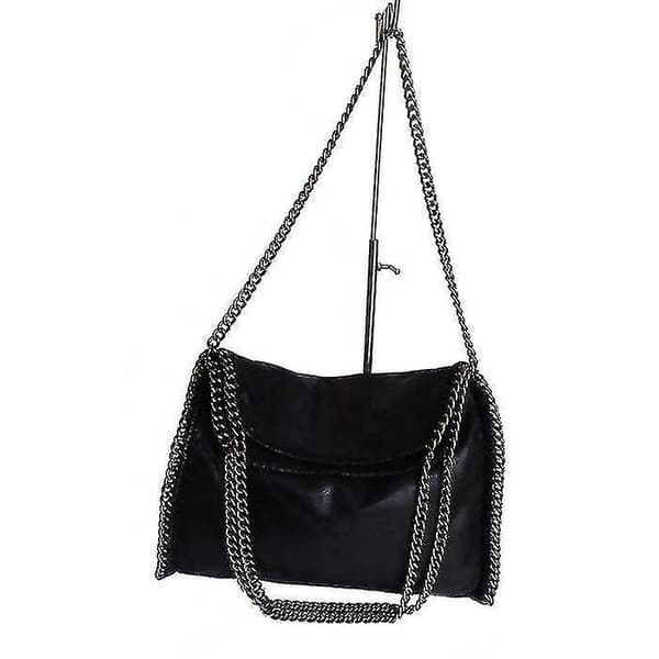 Handbag Supported Shoulder And Hand With Stella Mccartney Style Chain (black) ...