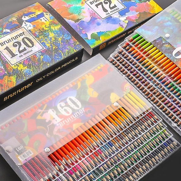 Tilbake til skolen 150/120/72/48 farger Brutfuner fargeblyanter Profesjonell fargetegning fargeleggingsblyant 48PCS