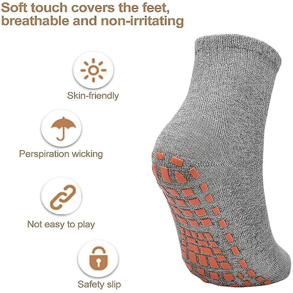 6 Pairs Of Anti-slip Socks Yoga Socks Slip Socks Stopper Socks STYLE1 Small Child