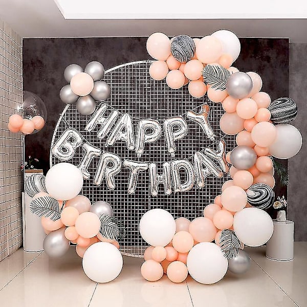 60/80/100/150cm Ballonring Rund Stor Ballonbue Cirkel Ring Stativ Holder Ballonguirlande Baggrundsramme Søjle Bryllup 80CM