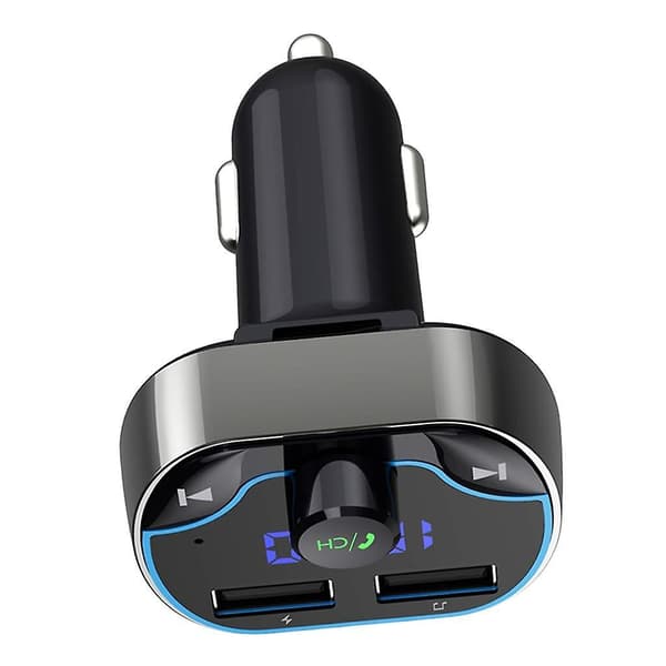 Bluetooth 5.0 Auto FM Lähetin, Langaton Audio Lähetin Autolaturi