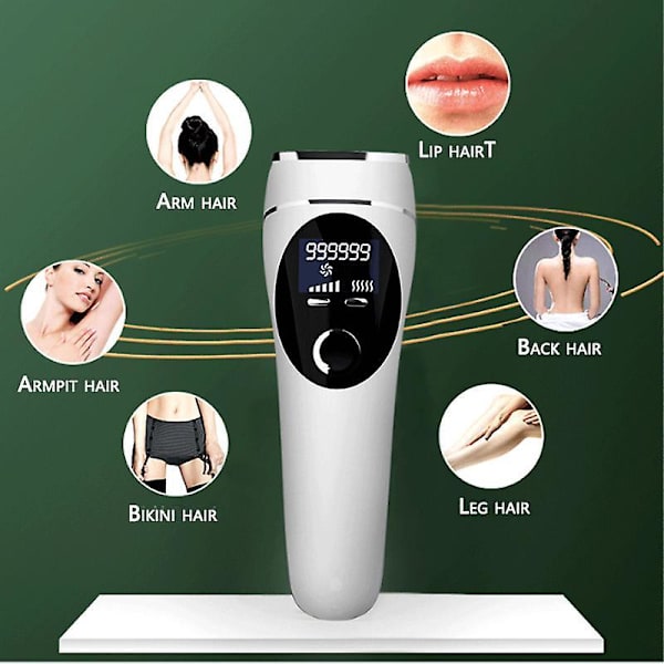 Professionel smertefri IPL epilator til kvinder Permanent pulserende lysenhed Laser epilator maskine Ansigt Krop Kvinde Hårfjerning Rose Red